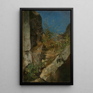 Hans Thoma - Grser zwischen Felsen.webp