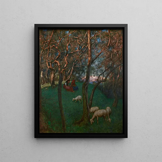 Hans Thoma - Olive Grove at Lake Garda.webp