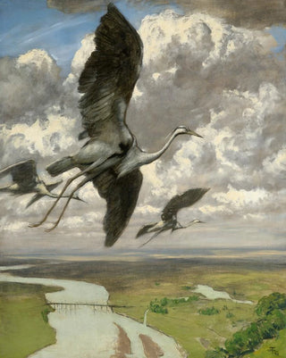 Hans Thoma - Wondrous birds.webp