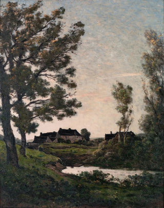 HenriJoseph Harpignies - La Rigole St Priv Yonne Rivulet at St Priv Yonne.webp