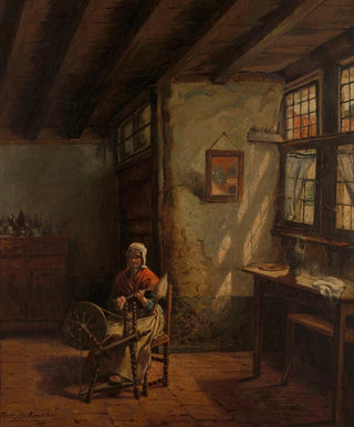 Henri de Braekeleer - The Spinner.webp