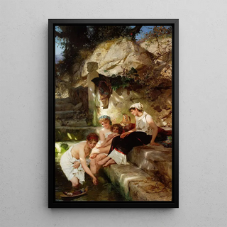 Henryk Siemiradzki - Roman idyll Before the bath.webp