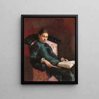 Ilya Efimovich Repin - Portrait of The Artists Wife Vera Repin.webp