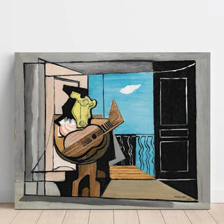 Intérieur Au Balcon de Louis Marcoussis | Reproduction Tableau Décoration murale affiche copie