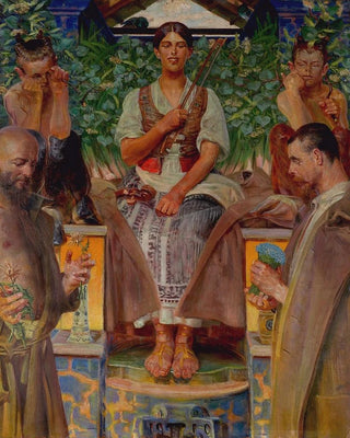 Jacek Malczewski - Homage to art and the muse.webp