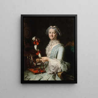 JacquesAndrJoseph Aved - Portrait prsum de FranoiseMarie Pouget seconde femme de Chardin.webp