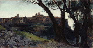 JeanJacques Henner - Paysage dItalie Village au crpuscule.webp