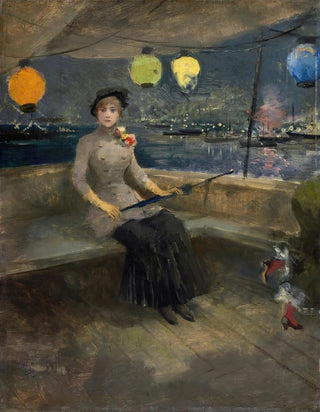 JeanLouis Forain - Woman On A Yacht.webp