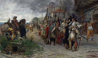 Jehan Georges Vibert - RollCall After The Pillage Lappel Aprs Le Pillage.webp