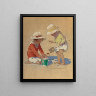Jessie Willcox Smith - Building a Sand Castle.webp