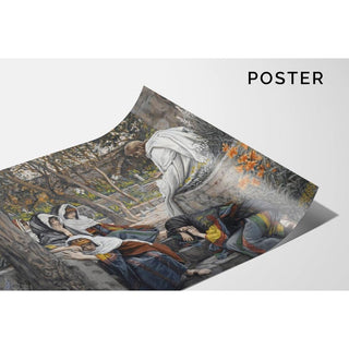 Jésus, Marie-Madeleine et Marthe à Béthanie - James Tissot | Reproduction Tableau Décoration murale affiche copie