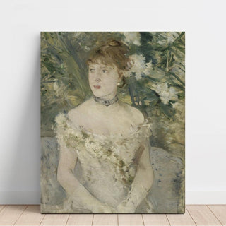 Jeune Femme en toilette de bal - Berthe Morisot | Reproduction Tableau Décoration murale affiche copie