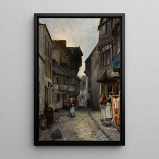 Johan Barthold Jongkind - A street in Landerneau.webp