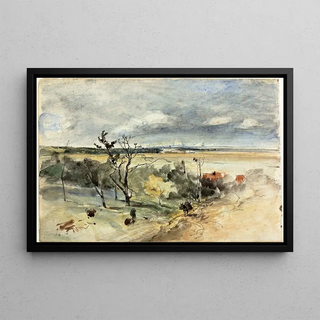 Johan Barthold Jongkind - Landscape with Man on a Donkey.webp