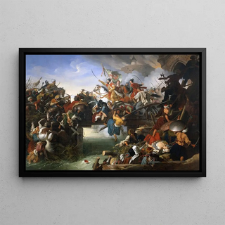 Johann Peter Krafft - Zrnyis Charge From The Fortress Of Szigetvr.webp
