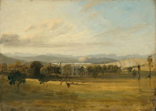 John Constable - Sketch of Leighton Hall Lancashire the hills of the Lake District beyond.webp