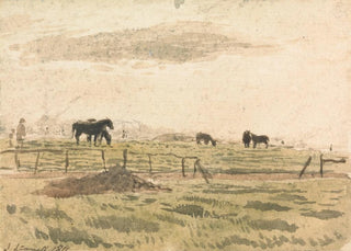 John Linnell - Horses in a Paddock.webp