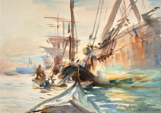 John Singer Sargent - Unloading Boats.webp