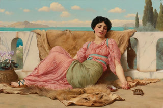 John William Godward - The Quiet Pet.webp