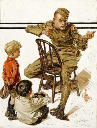 Joseph Christian Leyendecker - The Heros War Story.webp