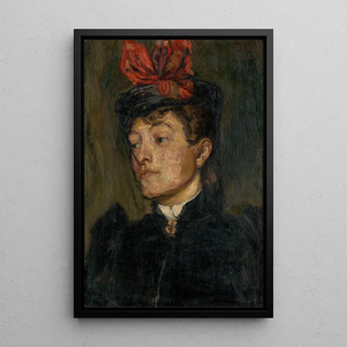 Jozef Hanula - Head Of A Lady In A Hat.webp