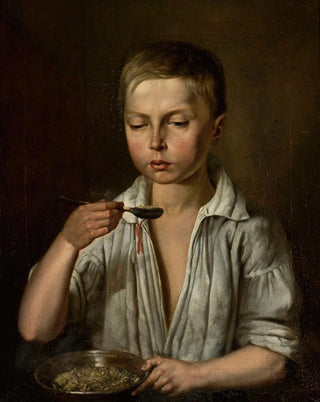 Jzef Simmler - Boy at breakfast.webp
