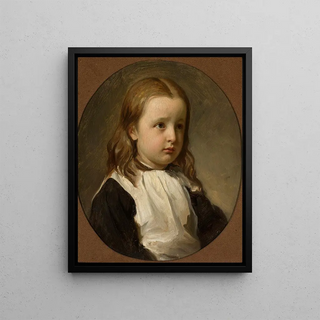 Jzef Simmler - Portrait of Julia Simmler artists daughter.webp