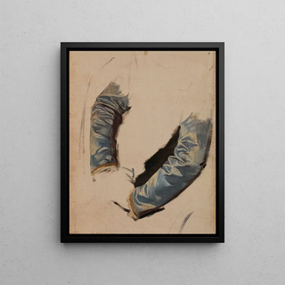 Jzef Simmler - Sleeves of Kings Attire Study to the Painting The Death of Barbara Radziwi.webp