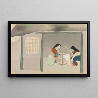 Kamisaka Sekka - Fulling Silk Uchiginu.webp