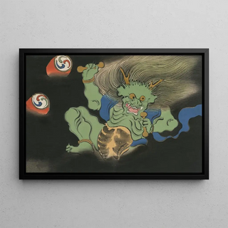 Kamisaka Sekka - God of Thunder Raijin Kaminari.webp