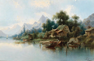 Karl Kaufmann - Large Mountain Lake.webp