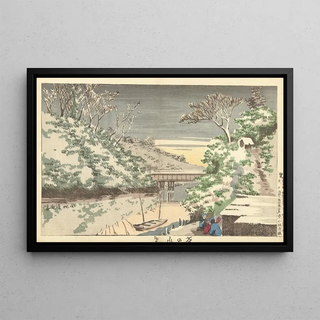 Kobayashi Kiyochika - Snow At Ochanomizu.webp