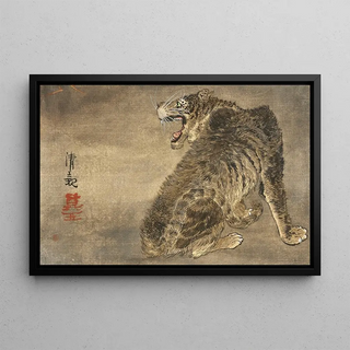 Kobayashi Kiyochika - Tiger and Lightning.webp