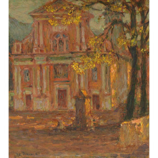L'Église, Dolceacqua - Henri Le Sidaner | Reproduction Tableau Décoration murale affiche copie