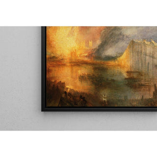 L'Incendie des maisons des Lords et des Communes, 16 octobre 1834 - Joseph Mallord William Turner | Reproduction Tableau Décoration murale affiche copie
