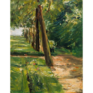 L'allée de bouleaux du Wannseegarten vers l'est - Max Liebermann | Reproduction Tableau Décoration murale affiche copie