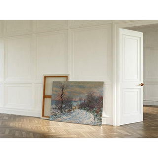 L'entrée De Giverny En Hiver - Claude Monet | Reproduction Tableau Décoration murale affiche copie