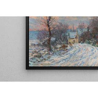 L'entrée De Giverny En Hiver - Claude Monet | Reproduction Tableau Décoration murale affiche copie