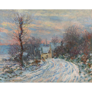 L'entrée De Giverny En Hiver - Claude Monet | Reproduction Tableau Décoration murale affiche copie