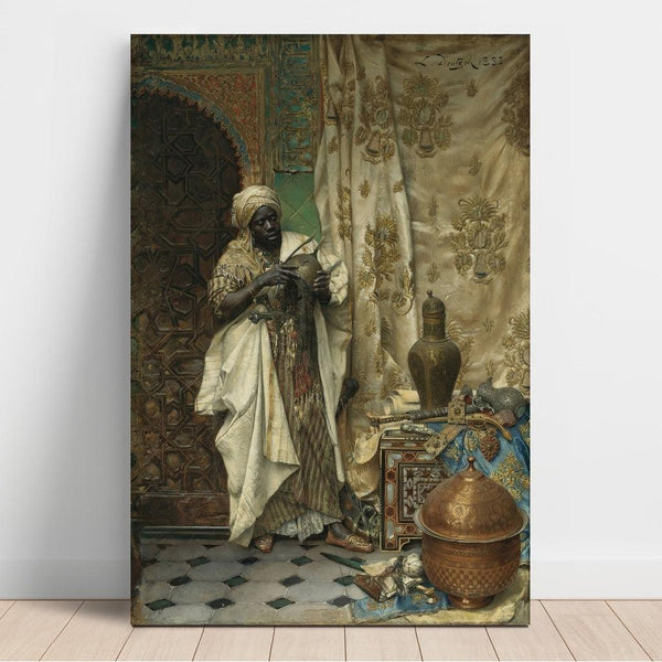 Reproductie van het schilderij L'nspection - Ludwig Deutsch