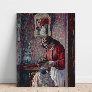 La Coiffure - Henri Lebasque | Reproduction Tableau Décoration murale affiche copie