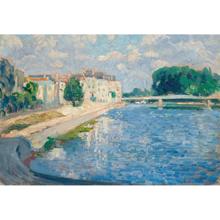 La Marne à Lagny - Henri Lebasque | Reproduction Tableau Décoration murale affiche copie