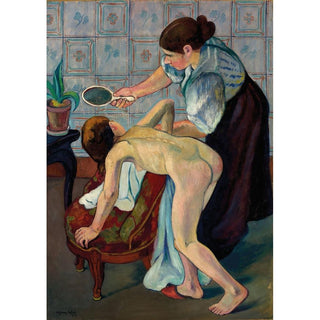 La Petite Fille au Miroir - Suzanne Valadon | Reproduction Tableau Décoration murale affiche copie