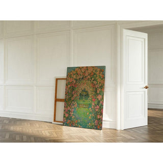 La Roseraie, Gerberoy - Henri Le Sidaner | Reproduction Tableau Décoration murale affiche copie