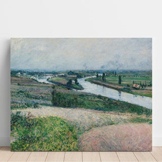 La Seine à la Pointe d'Épinay - Gustave Caillebotte | Reproduction Tableau Décoration murale affiche copie