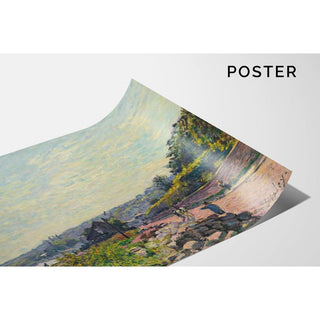 La Seine au Bas-Meudon - Alfred Sisley | Reproduction Tableau Décoration murale affiche copie