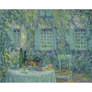 La Table, Soleil dans les Feuilles, Gerberoy - Henri Le Sidaner | Reproduction Tableau Décoration murale affiche copie