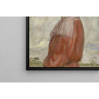 La dame en rouge - Franz von Stuck | Reproduction Tableau Décoration murale affiche copie