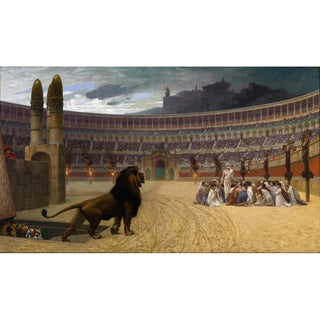 La dernière prière des martyrs chrétiens - Jean-Léon Gérôme | Reproduction Tableau Décoration murale affiche copie