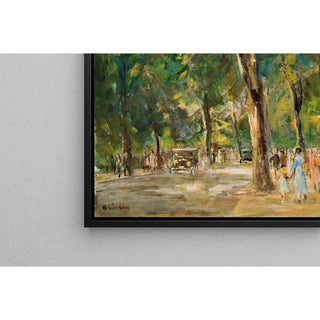 La grande rue du lac à Wannsee avec des promeneurs - Max Liebermann | Reproduction Tableau Décoration murale affiche copie